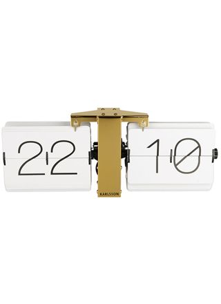 Karlsson Flip clock vit 36 x 8,5 x 14 cm bordsklocka KA5601WH