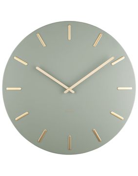 Karlsson KA5716DG väggklocka Charm Jungle Green With Gold Batons 45 cm