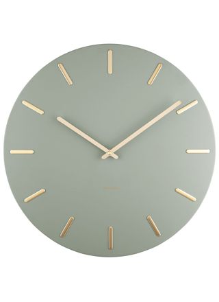 Karlsson KA5716DG väggklocka Charm Jungle Green With Gold Batons 45 cm