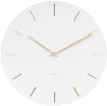 Karlsson Charm KA5716WH White väggklocka 45cm
