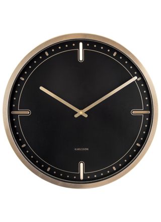 Karlsson KA5727BK väggklocka Dots & Batons Black 42 cm
