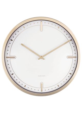 Karlsson KA5727WH väggklocka Dots & Batons White 42 cm