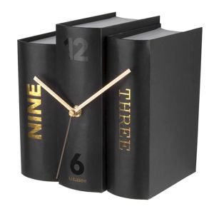 Karlsson KA5729 Table Clock Book Svart bordsklocka main product photo