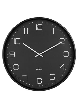 Karlsson Lofty svart väggklocka 40 cm KA5751BK