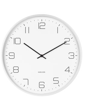 Karlsson Lofty vit väggklocka 40 cm KA5751WH
