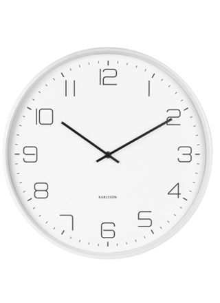Karlsson Lofty vit väggklocka 40 cm KA5751WH