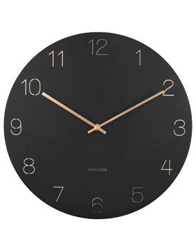 Karlsson Charm Engraved Numbers KA5762BK väggklocka 40 cm