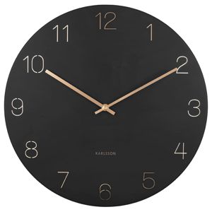Karlsson Charm Engraved Numbers KA5762BK väggklocka 40 cm main product photo