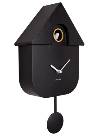 Karlsson Modern Cuckoo KA5768BK väggklocka 41 cm