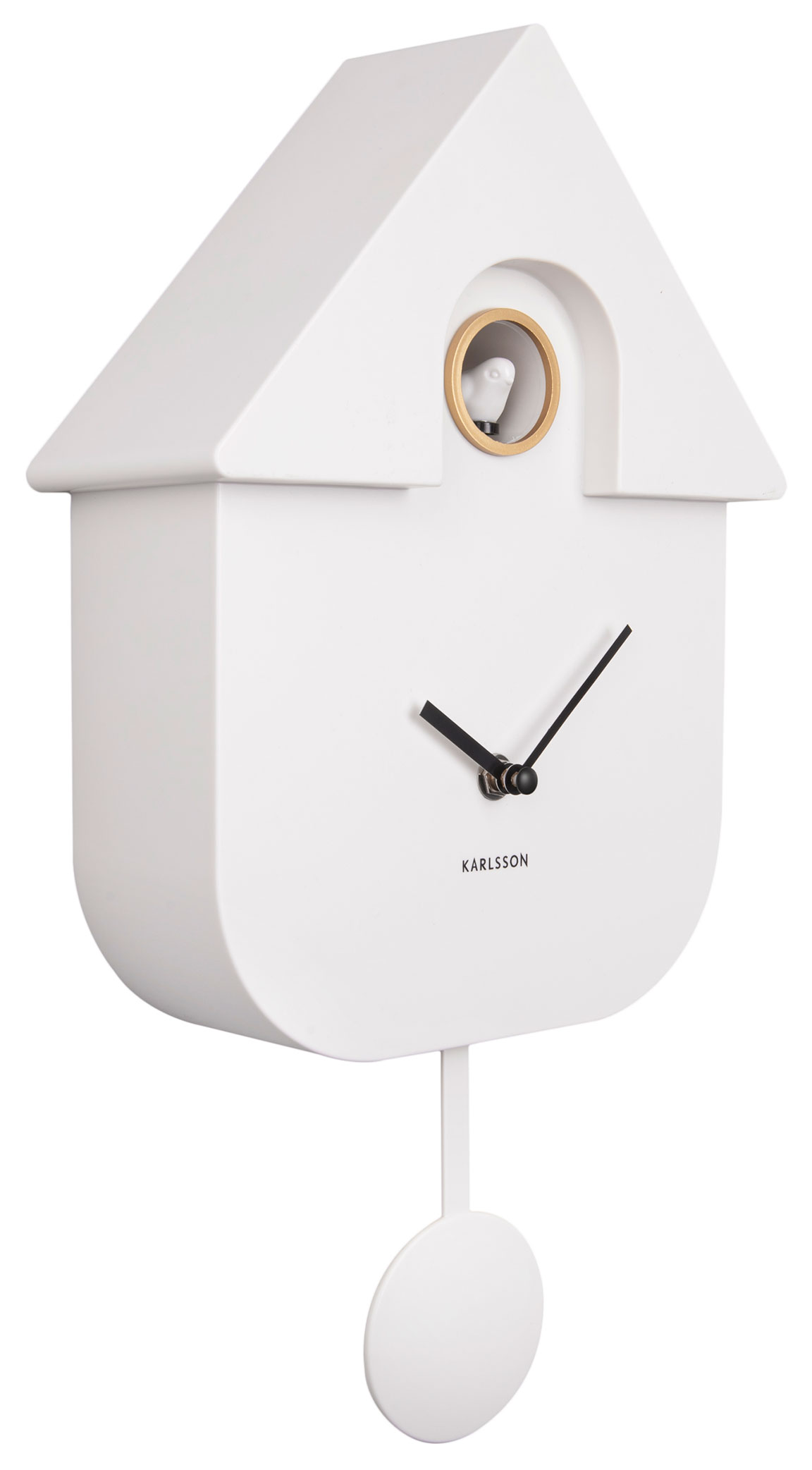 Karlsson Modern Cuckoo KA5768WH väggklocka 41 cm