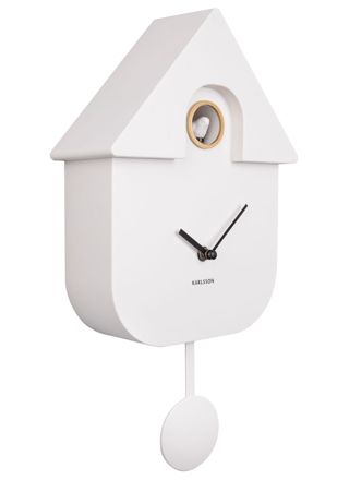 Karlsson Modern Cuckoo KA5768WH väggklocka 41 cm