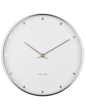 Karlsson Petite vit väggklocka KA5776WH