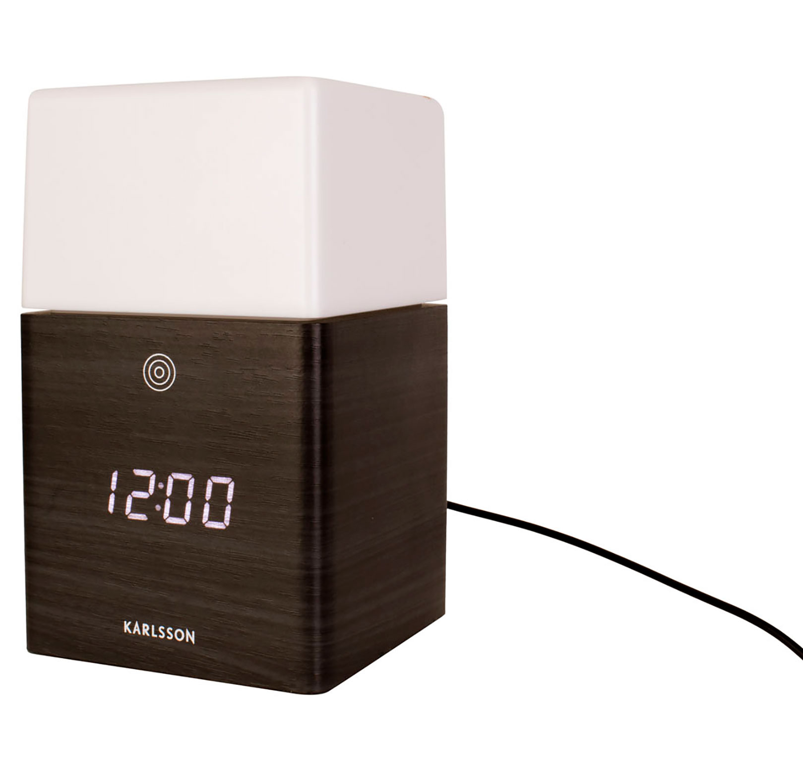 Karlsson KA5798BK Frosted Light LED Svart väckarklocka
