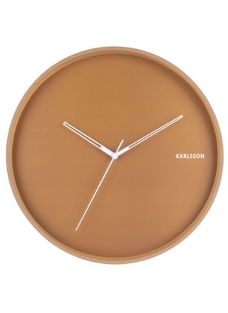 Karlsson Hue karamel brun 40 cm väggklocka KA5807BR