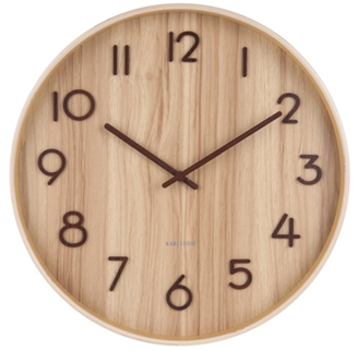 Karlsson Pure Medium ljus väggklocka KA5809WD 40cm