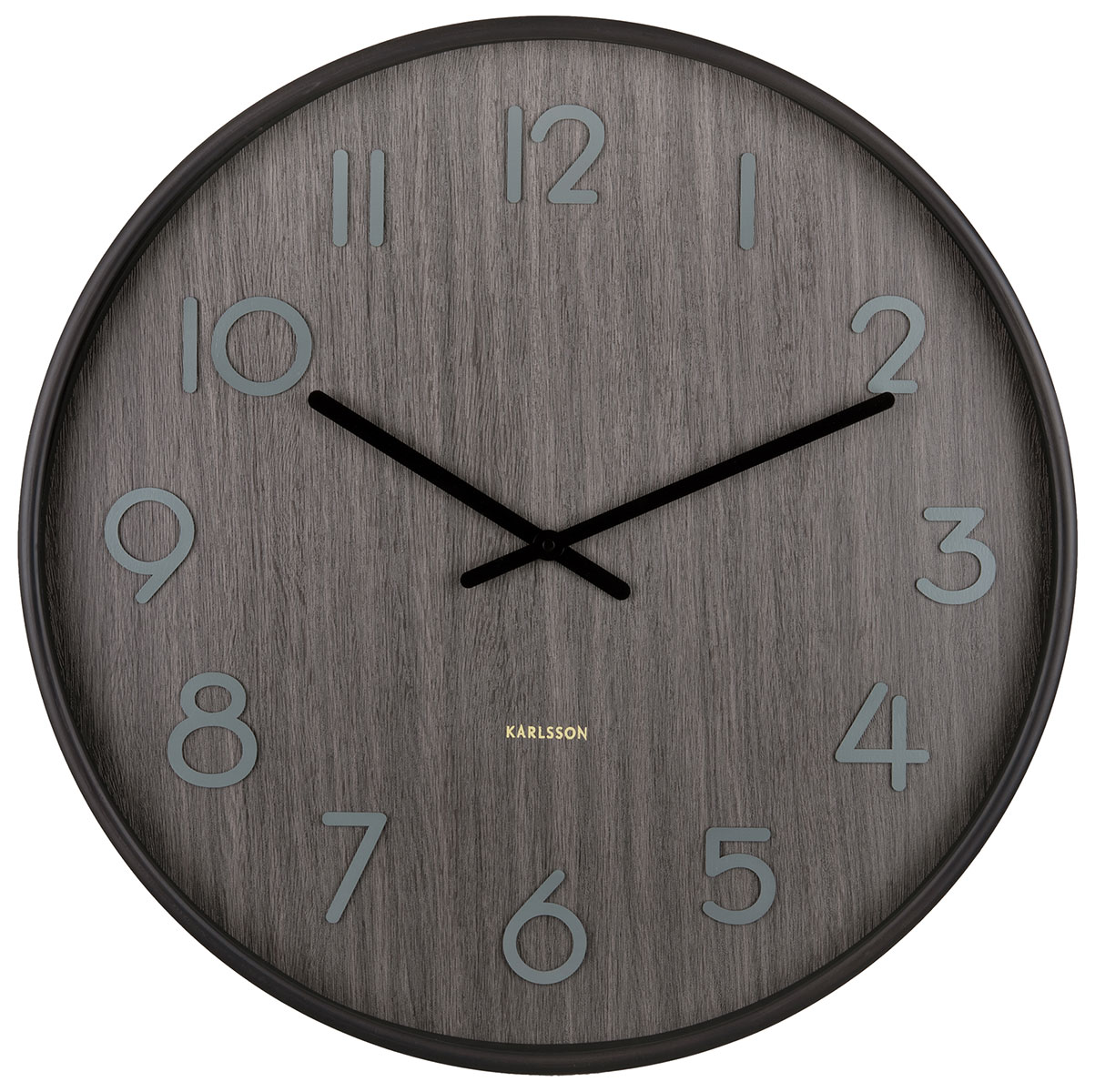 Karlsson Pure large väggklocka walnut wood 60 cm KA5810WN