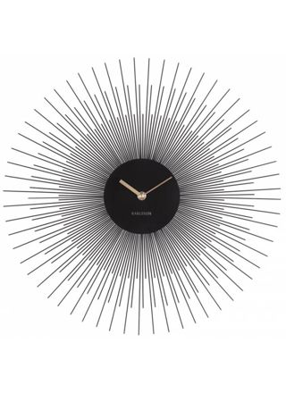 Karlsson Peony svart väggklocka 45 cm KA5817BK