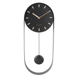 Karlsson Charm Pendulum svart 50 x 20 cm väggklocka KA5822BK main product photo