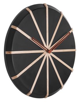 Karlsson Lines svart 35 cm väggklocka KA5829