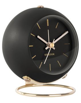 Karlsson KA5833BK väckarklocka Globe Black