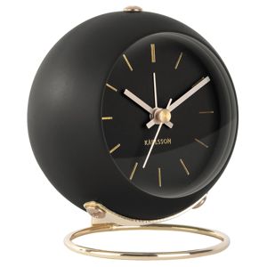 Karlsson KA5833BK väckarklocka Globe Black main product photo