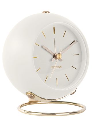 Karlsson KA5833WH väckarklocka Globe White