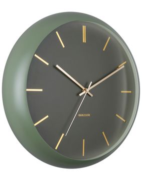 Karlsson Globe KA5840GR grön väggklocka 40 cm