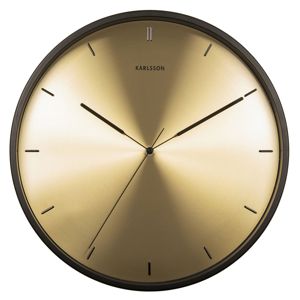 Karlsson väggklocka Finesse gold dial, black case KA5864GD main product photo