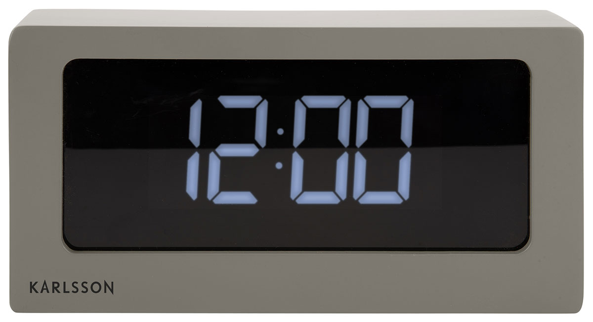 Karlsson Boxed LED Warm Grey väckarklocka KA5868WG