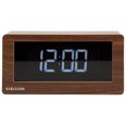 Karlsson Boxed LED Dark Wood Veneer bordsklocka KA5899DW