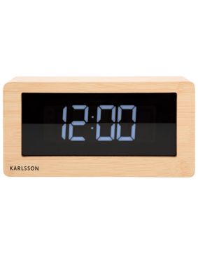 Karlsson Boxed LED Light Wood Veneer bordsklocka KA5899WD