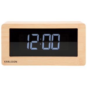 Karlsson Boxed LED Light Wood Veneer bordsklocka KA5899WD main product photo