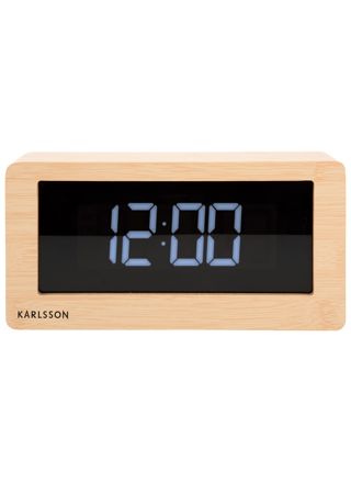 Karlsson Boxed LED Light Wood Veneer bordsklocka KA5899WD
