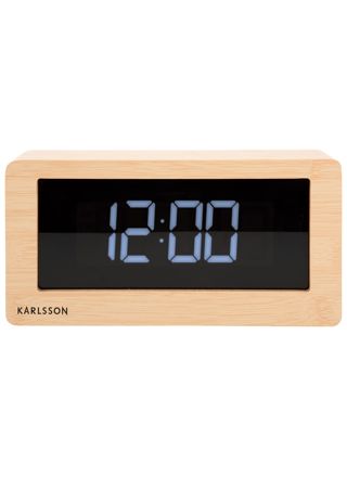 Karlsson Boxed LED Light Wood Veneer väckarklocka KA5899WD