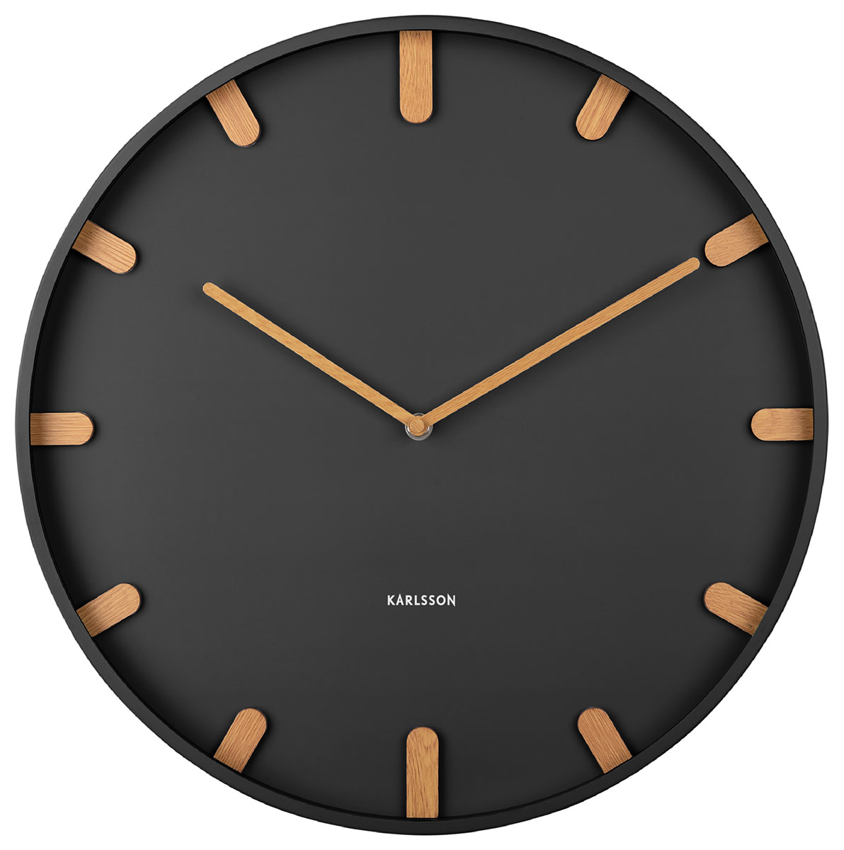 Karlsson väggklocka Grace metal black 40 cm KA5942BK