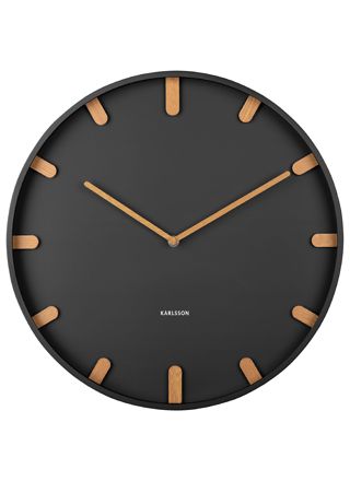 Karlsson väggklocka Grace metal black 40 cm KA5942BK