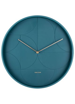 Karlsson väggklocka Echelon Circular dark blue 40 cm KA5948DB