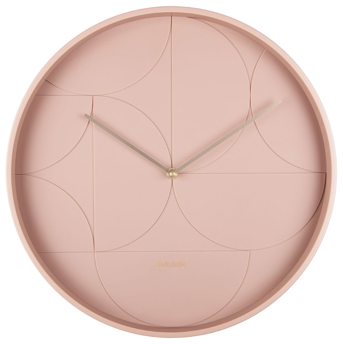 Karlsson väggklocka Echelon Circular faded pink 40 cm KA5948PI