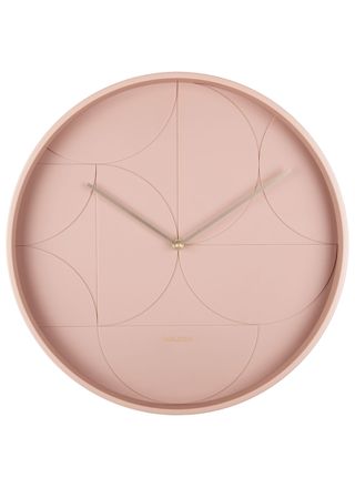 Karlsson väggklocka Echelon Circular faded pink 40 cm KA5948PI