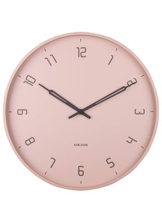 Karlsson väggklocka Stark iron matt faded pink 40 cm KA5950PI