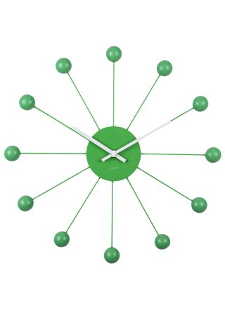 Karlsson väggklocka Funky Spider bright green KA5977BG