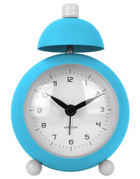 Karlsson väckarklocka Chaplin matt bright blue KA5979BB