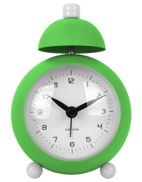 Karlsson väckarklocka Chaplin matt bright green KA5979BG