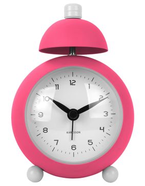 Karlsson väckarklocka Chaplin matt bright pink KA5979BP