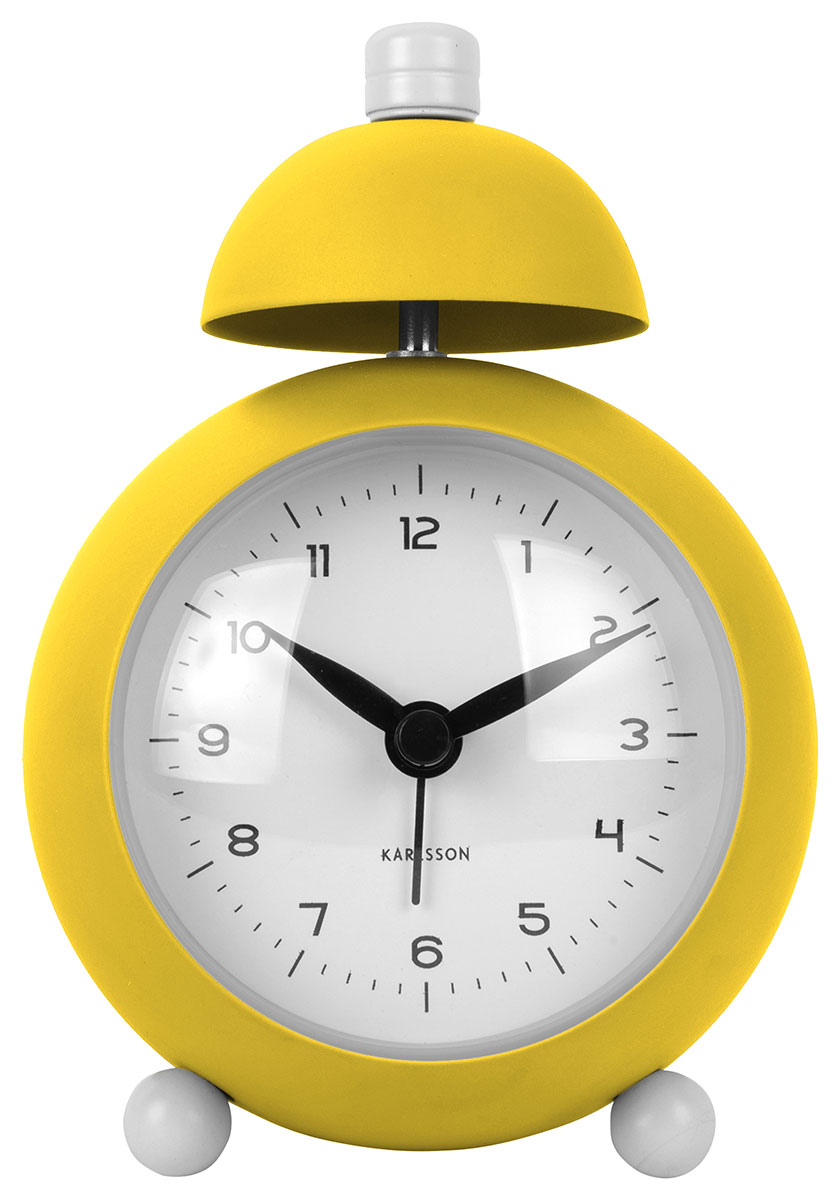 Karlsson väckarklocka Chaplin matt bright yellow KA5979BY