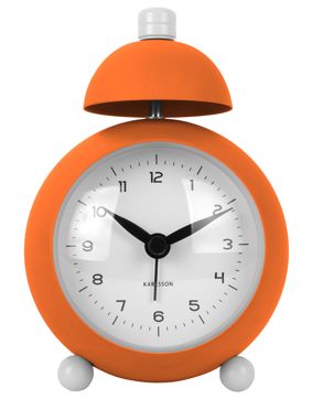 Karlsson väckarklocka Chaplin matt bright orange KA5979OR