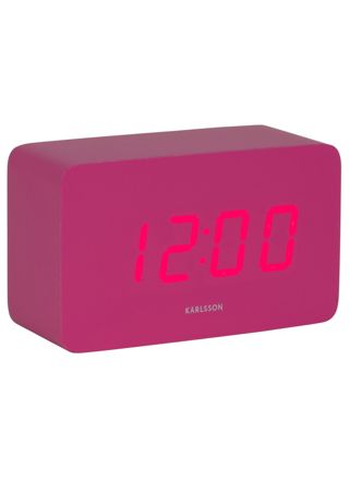 Karlsson väckarklocka Spry Tube LED bright pink KA5983BP