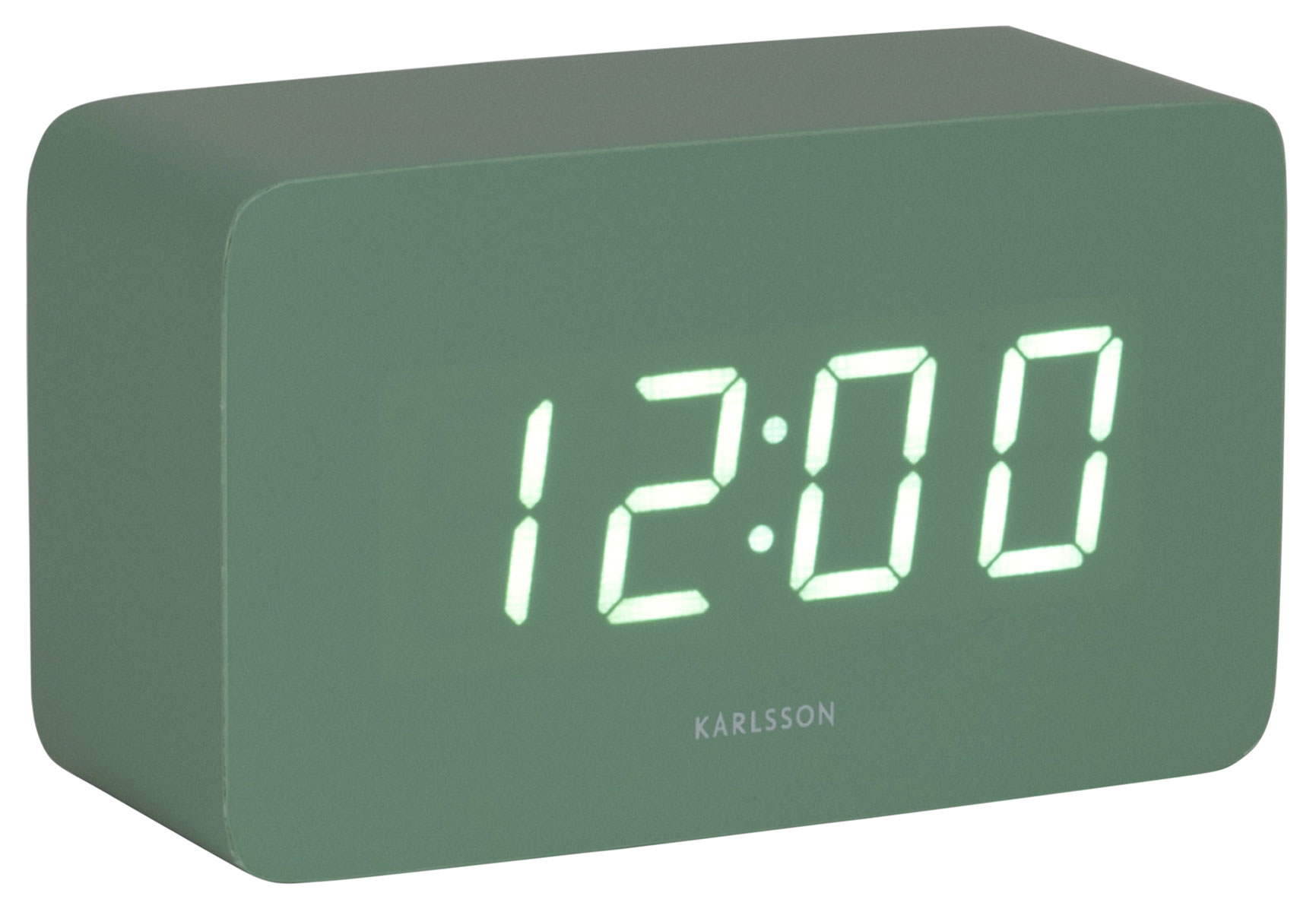 Karlsson väckarklocka Spry Tube LED grayed jade KA5983GR