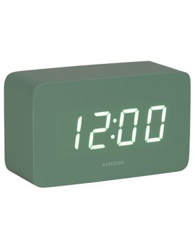 Karlsson väckarklocka Spry Tube LED grayed jade KA5983GR