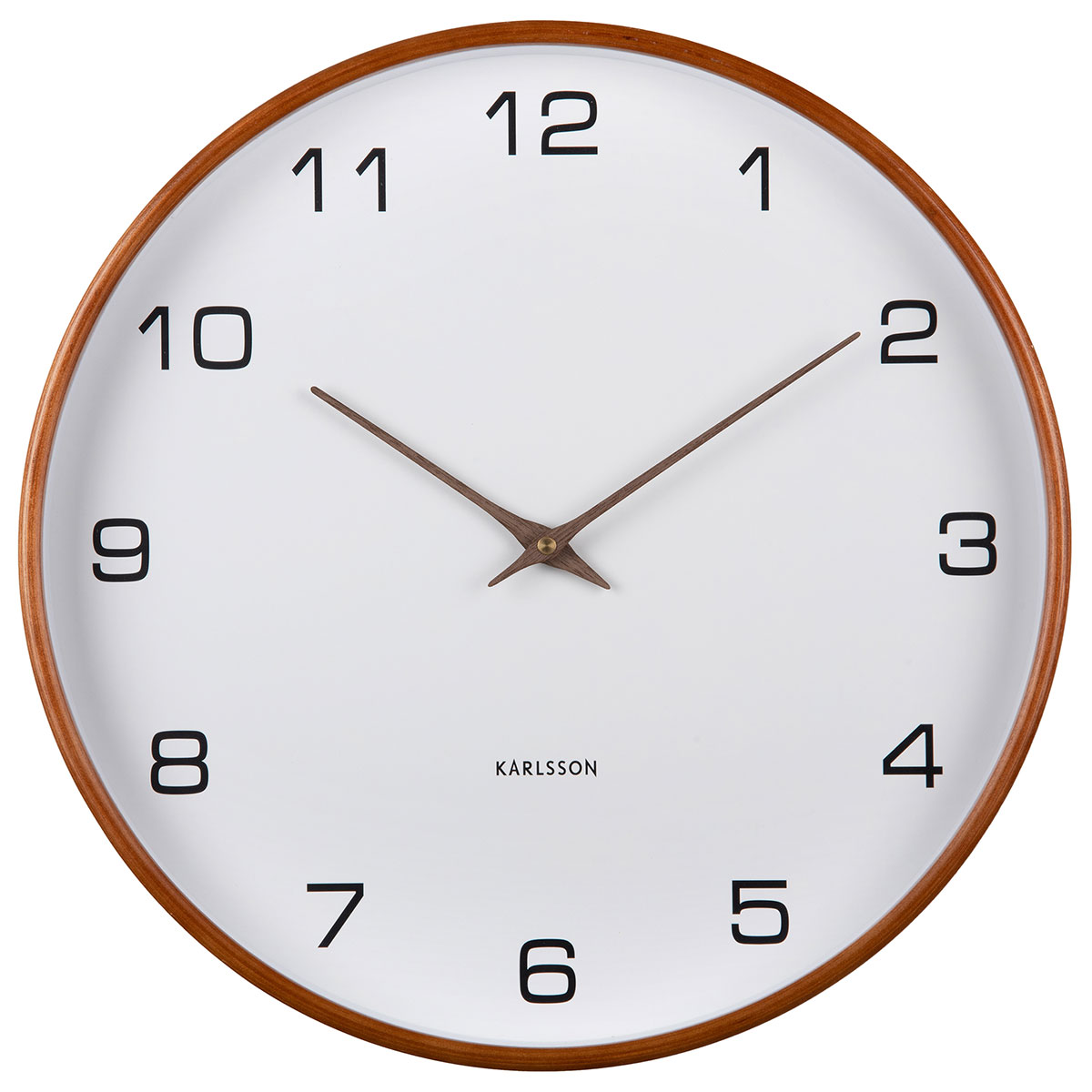 Karlsson väggklocka Acento wood white KA5993WH